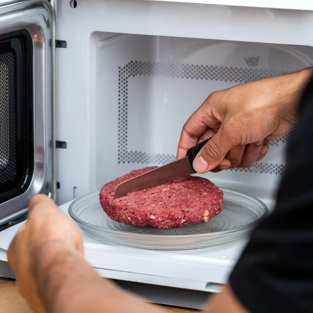 Defrost A Burger Patty